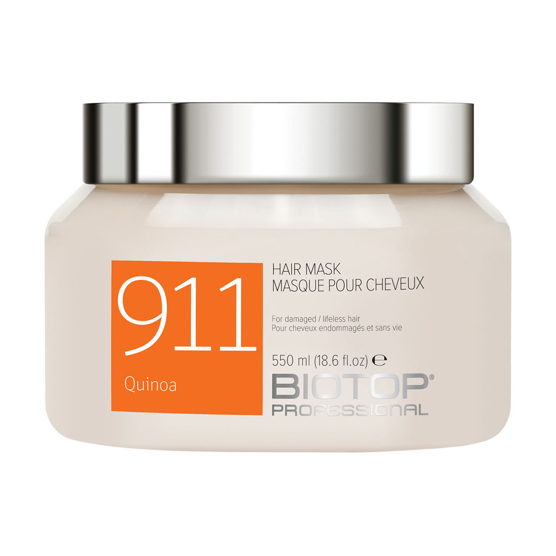 Маска для волосся Biotop Professional 911 Quinoa Hair Mask з протеїнами кіноа, 550 мл